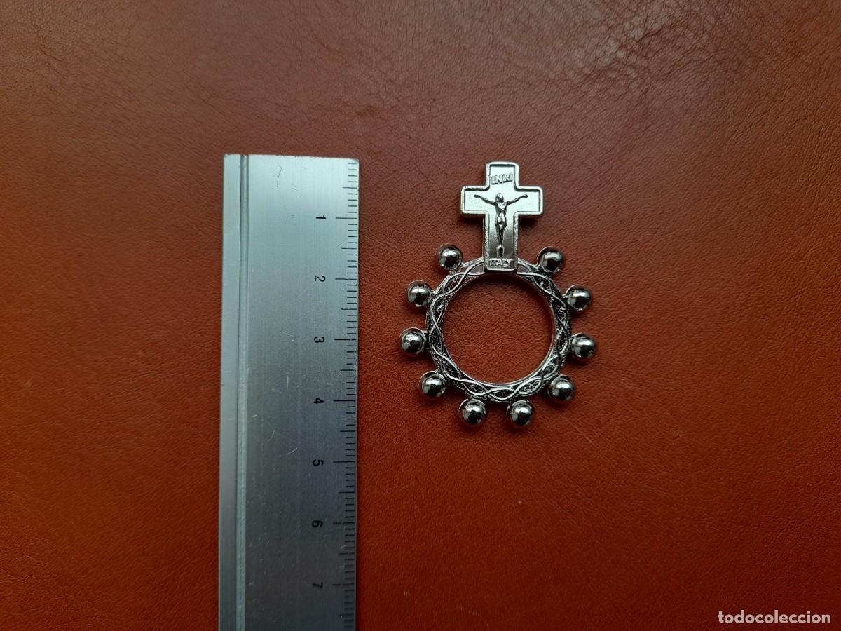 Antig&uuml;edades: Rosario de dedo metalico - Foto 3