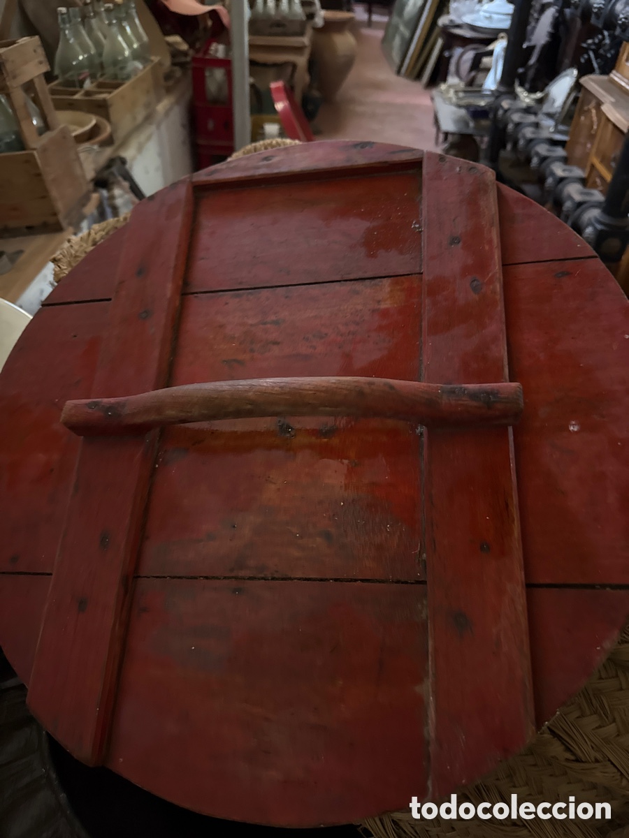 Antig&uuml;edades: Tala de madera de tinaja de bodega - Foto 1