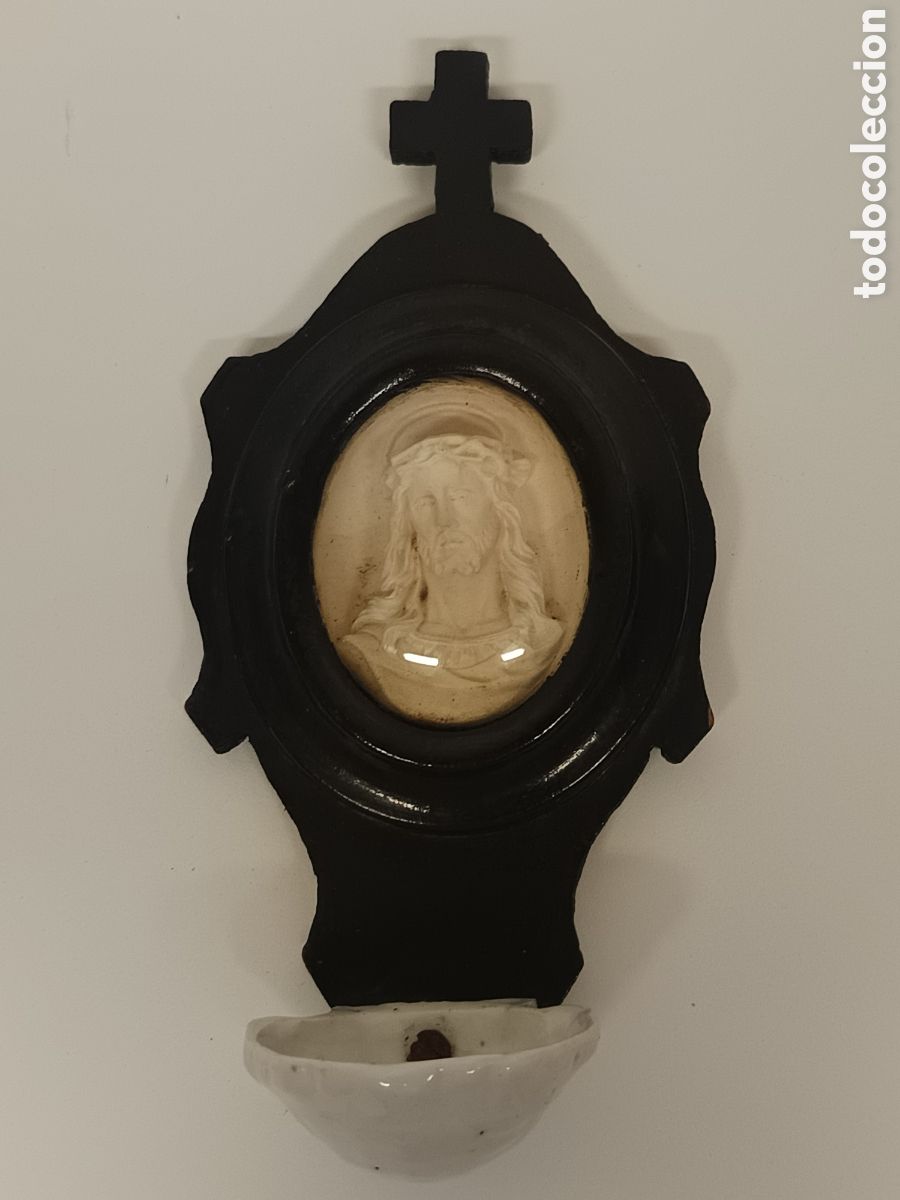 Antig&uuml;edades: Benditera Jes&uacute;s espuma de mar - Foto 1