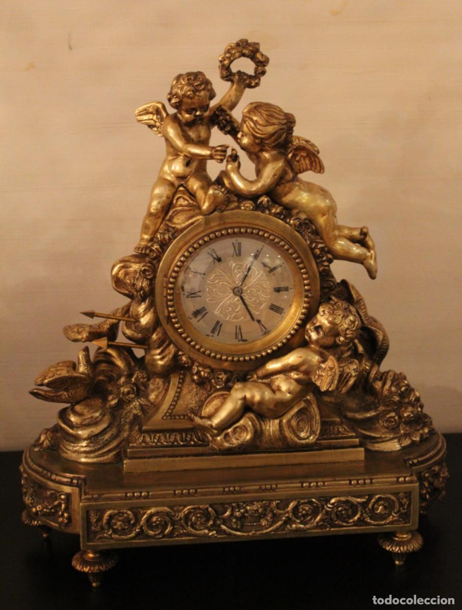 Antig&uuml;edades: Reloj de chimenea Estilo Imperio, circa 1890 - Foto 1