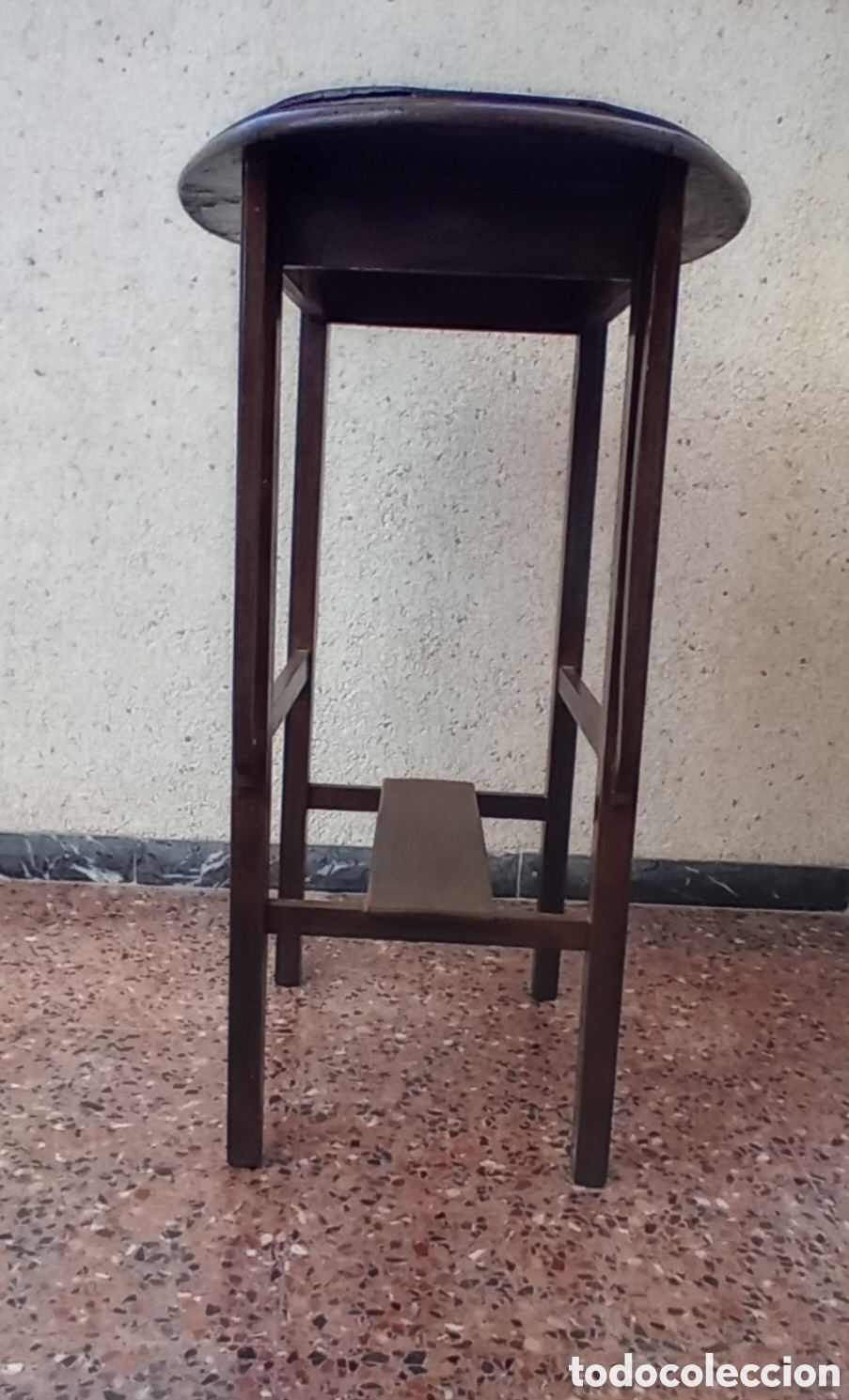 Antig&uuml;edades: MESA ANTIGUA AUXILIAR OVALADA - Foto 4