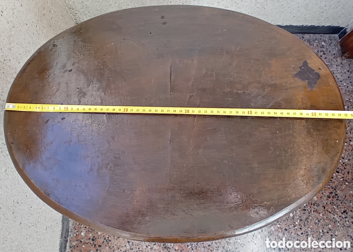 Antig&uuml;edades: MESA ANTIGUA AUXILIAR OVALADA - Foto 8
