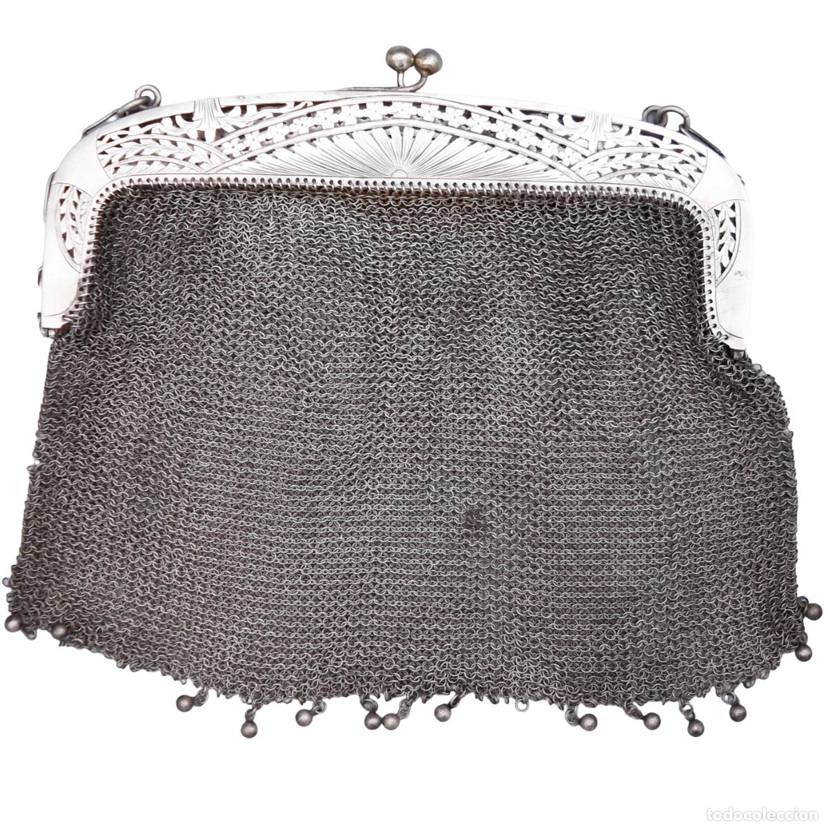 Oggetti Antichi: Bolso antiguo de plata (1910-1920)