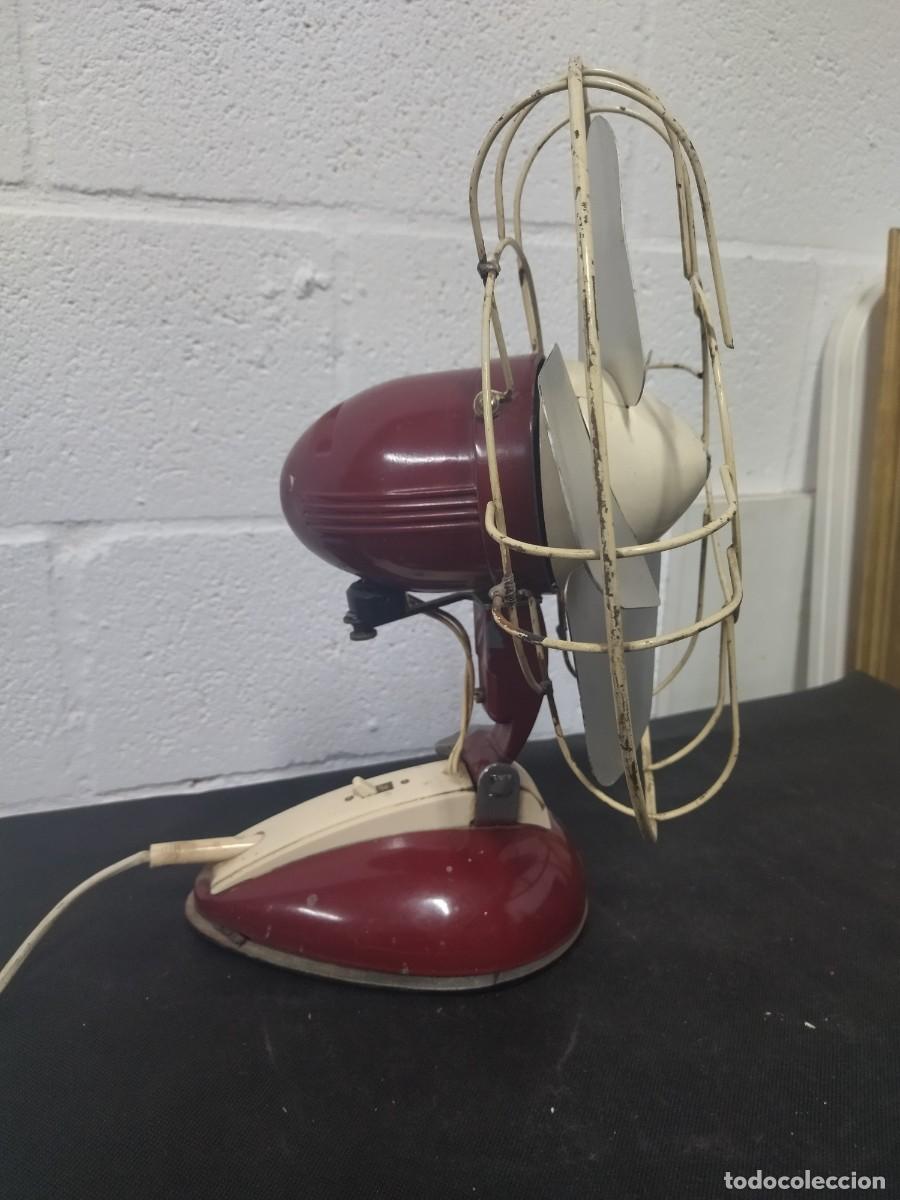 Antig&uuml;edades: Ventilador Philips Burdeos 125v, funcionando. - Foto 2
