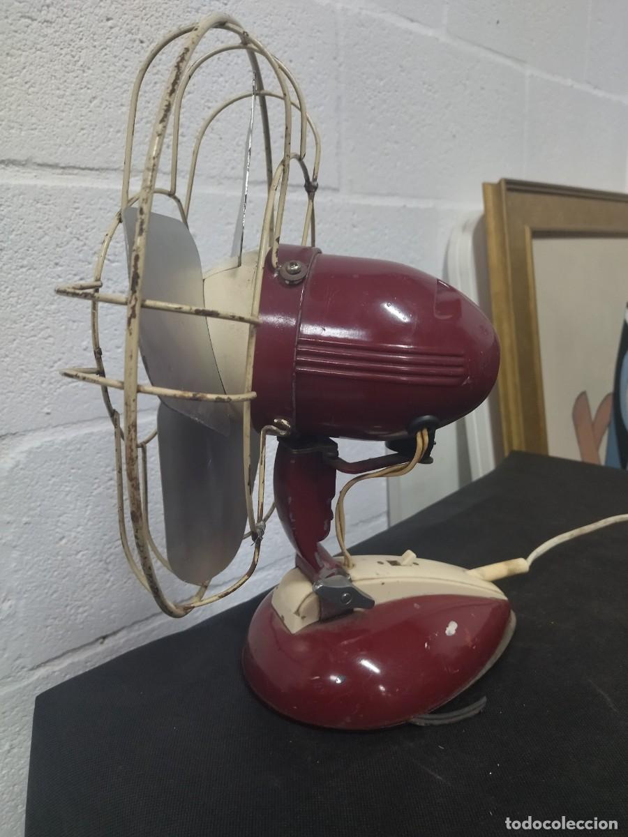 Antig&uuml;edades: Ventilador Philips Burdeos 125v, funcionando. - Foto 4