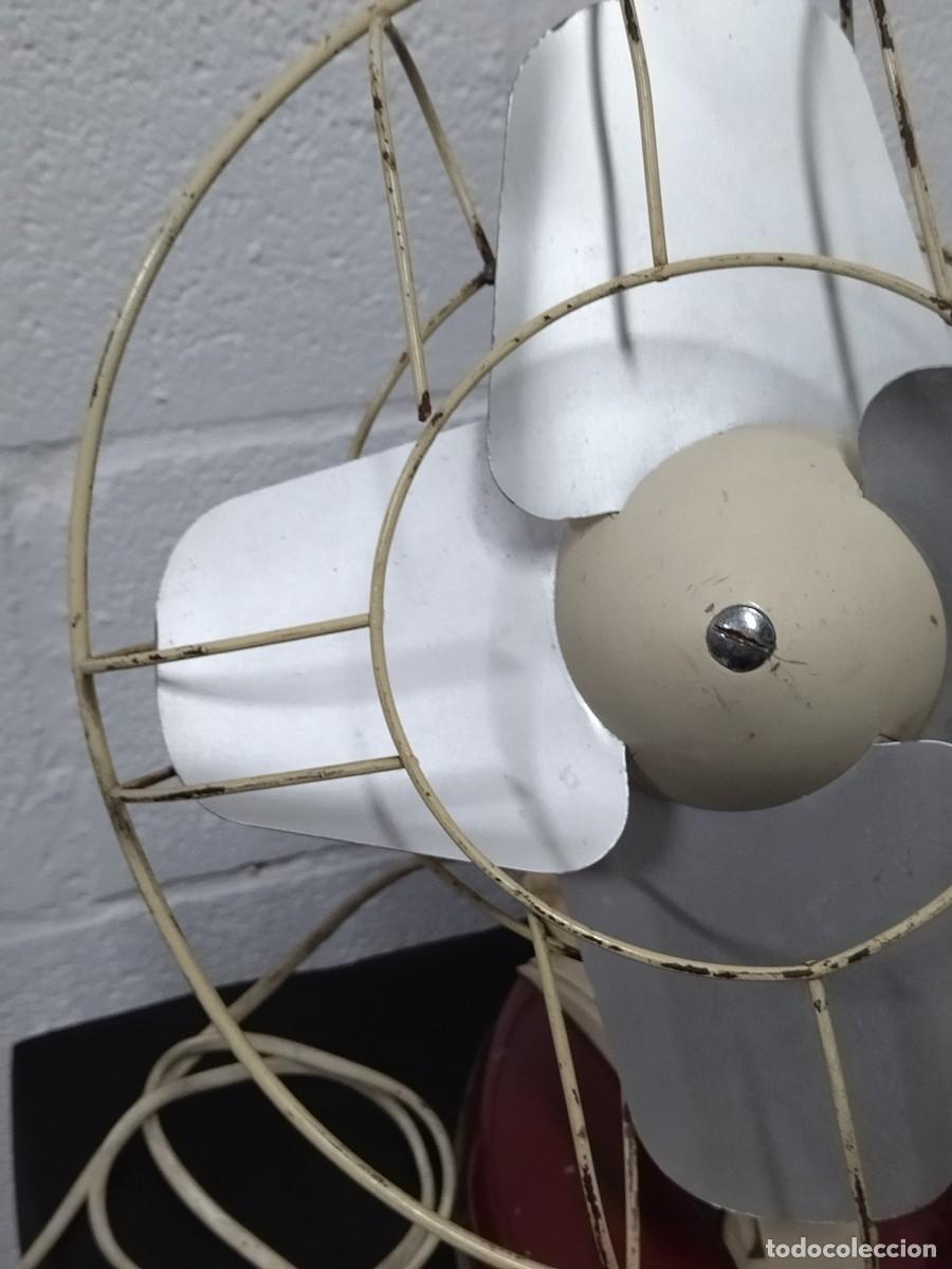 Antig&uuml;edades: Ventilador Philips Burdeos 125v, funcionando. - Foto 11
