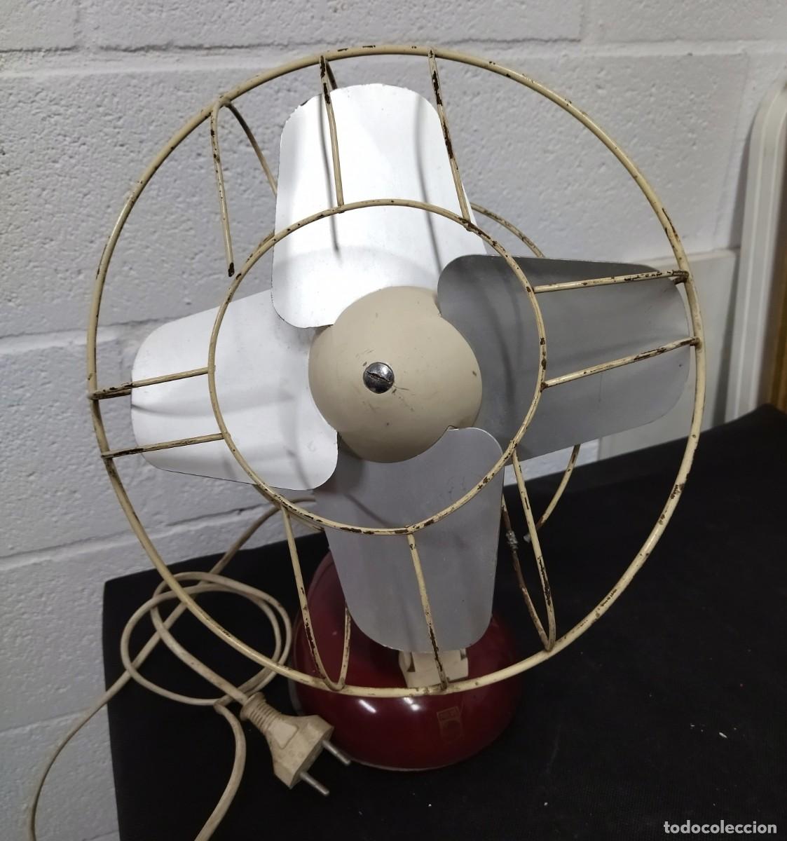 Antig&uuml;edades: Ventilador Philips Burdeos 125v, funcionando. - Foto 1