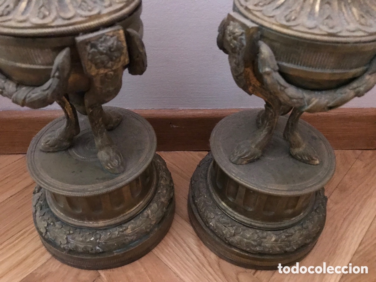 Antig&uuml;edades: Pareja de Morillos bronce - Foto 2