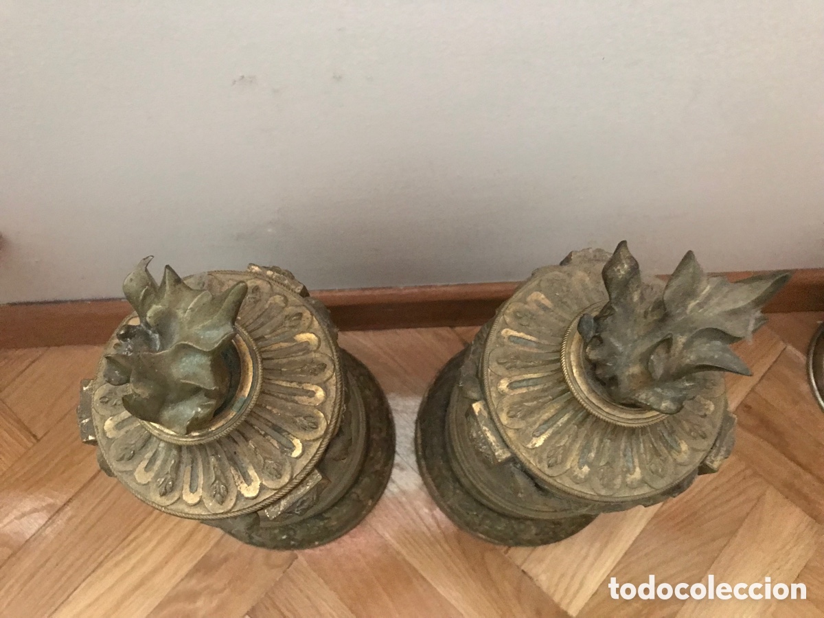 Antig&uuml;edades: Pareja de Morillos bronce - Foto 3