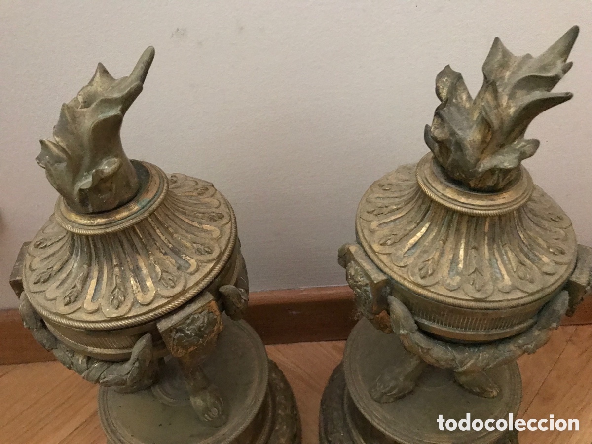 Antig&uuml;edades: Pareja de Morillos bronce - Foto 7