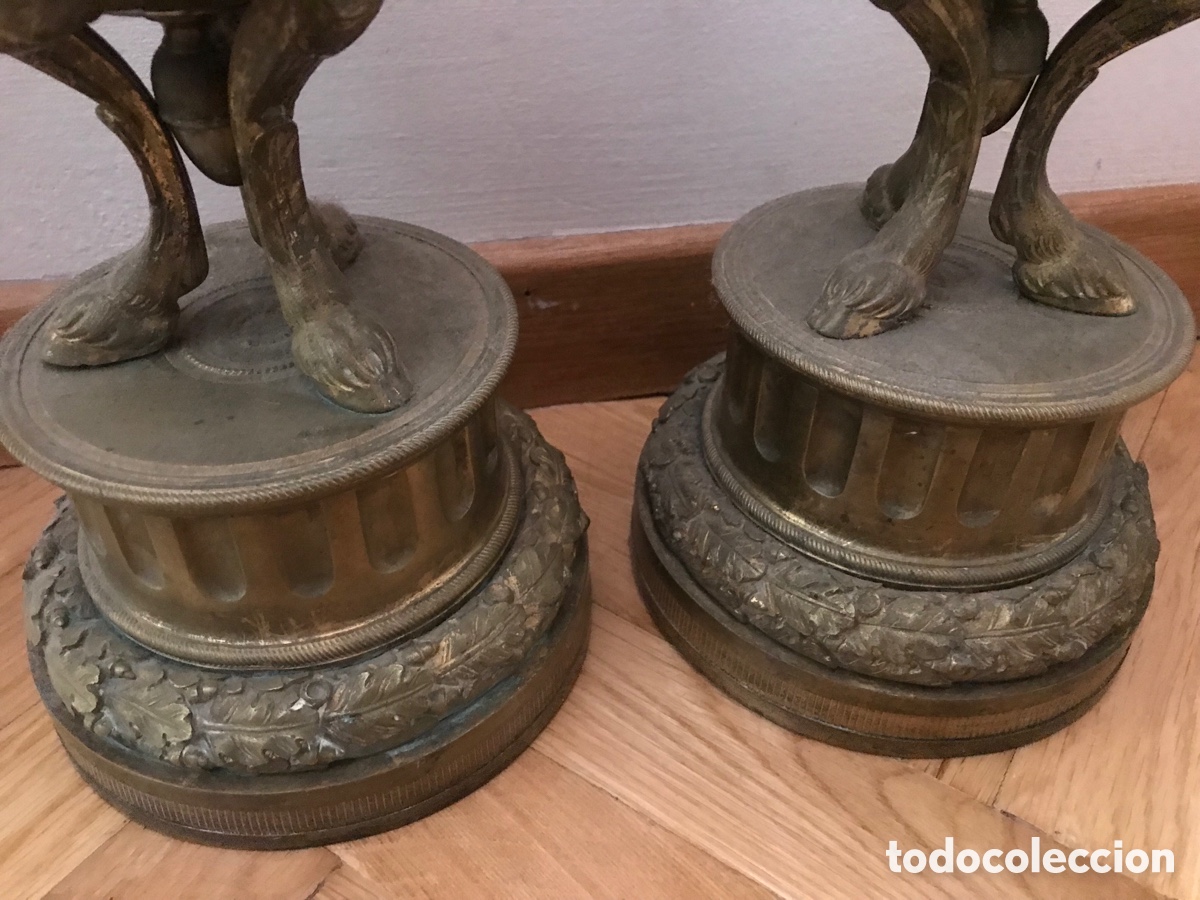 Antig&uuml;edades: Pareja de Morillos bronce - Foto 8