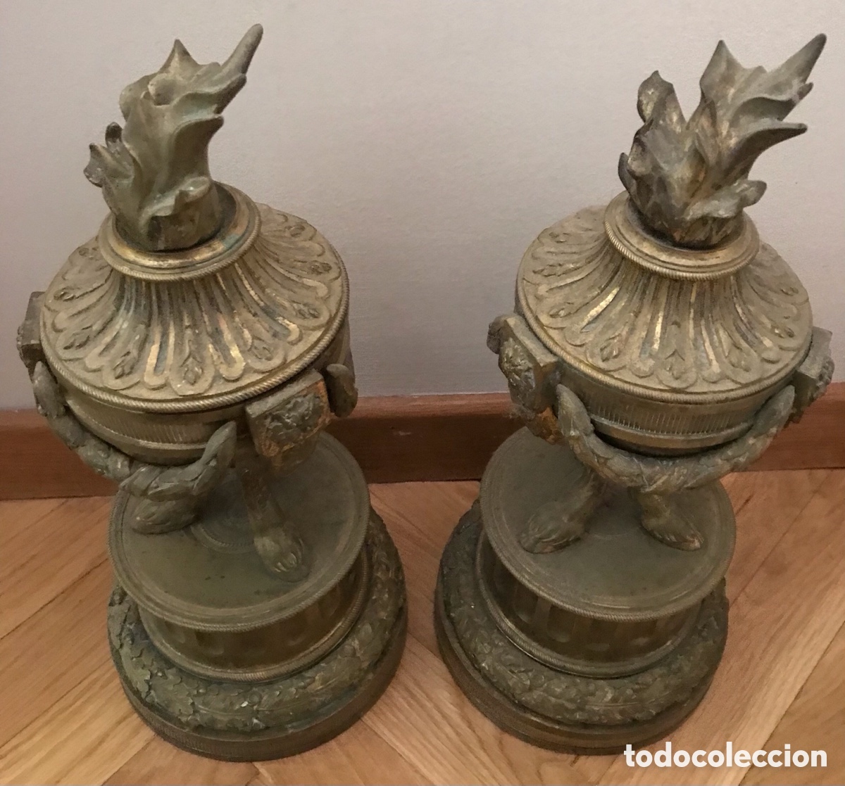 Antig&uuml;edades: Pareja de Morillos bronce - Foto 1
