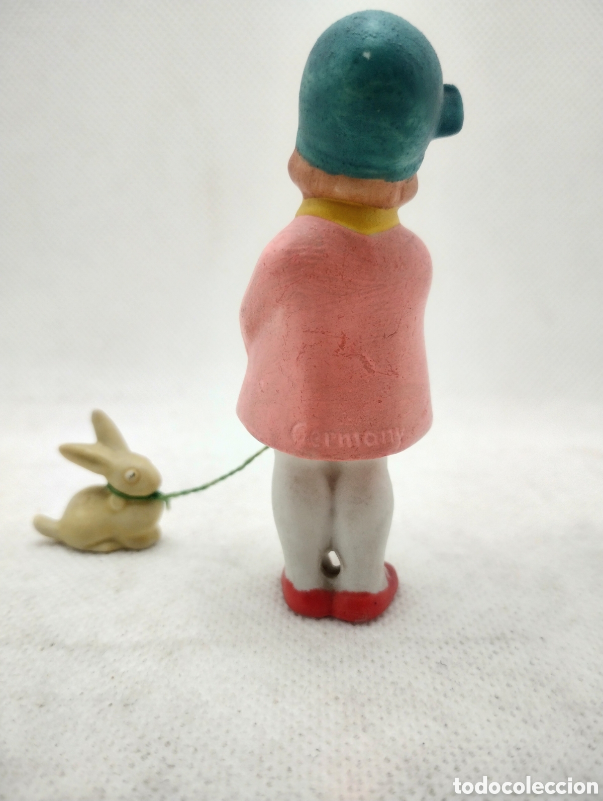 Antig&uuml;edades: &rdquo;Ni&ntilde;a con conejo&rdquo;, biscuit aleman, GERMANY - Foto 5