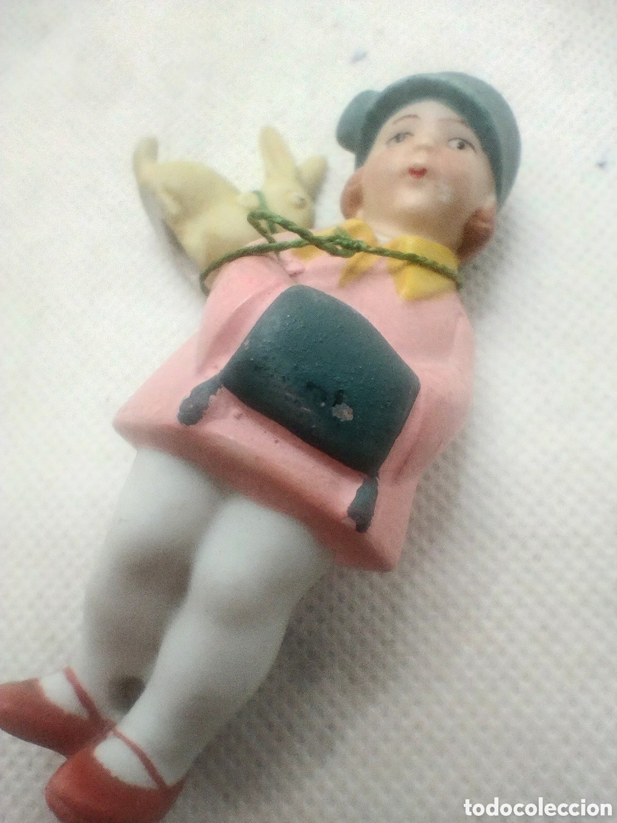 Antig&uuml;edades: &rdquo;Ni&ntilde;a con conejo&rdquo;, biscuit aleman, GERMANY - Foto 7