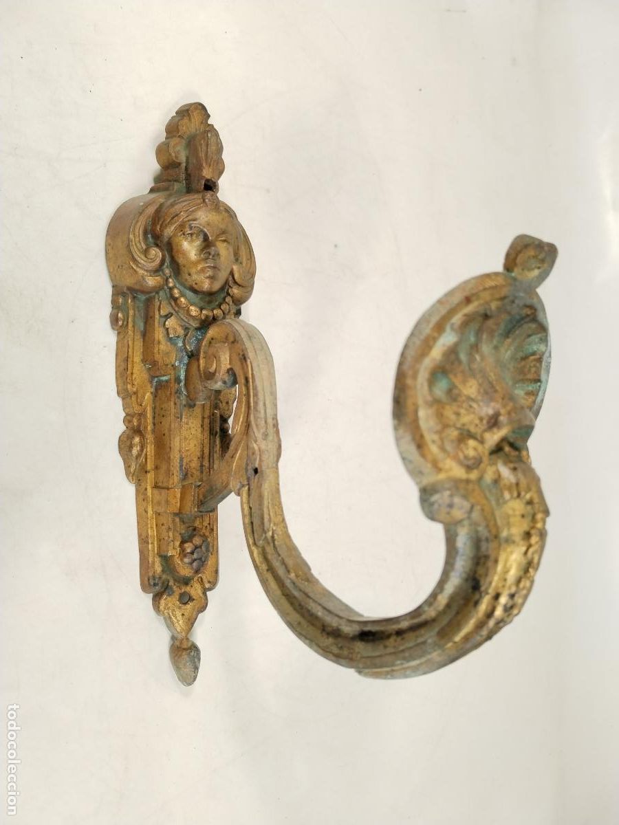 Antig&uuml;edades: alzapa antiguo gancho de bronce - Foto 1