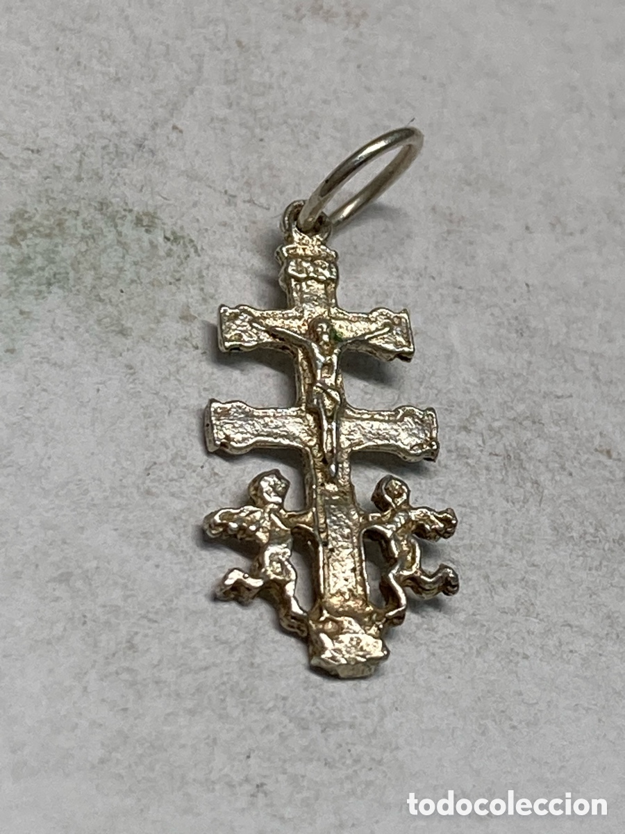 Antig&uuml;edades: Cruz de plata religiosa C335 - Foto 1