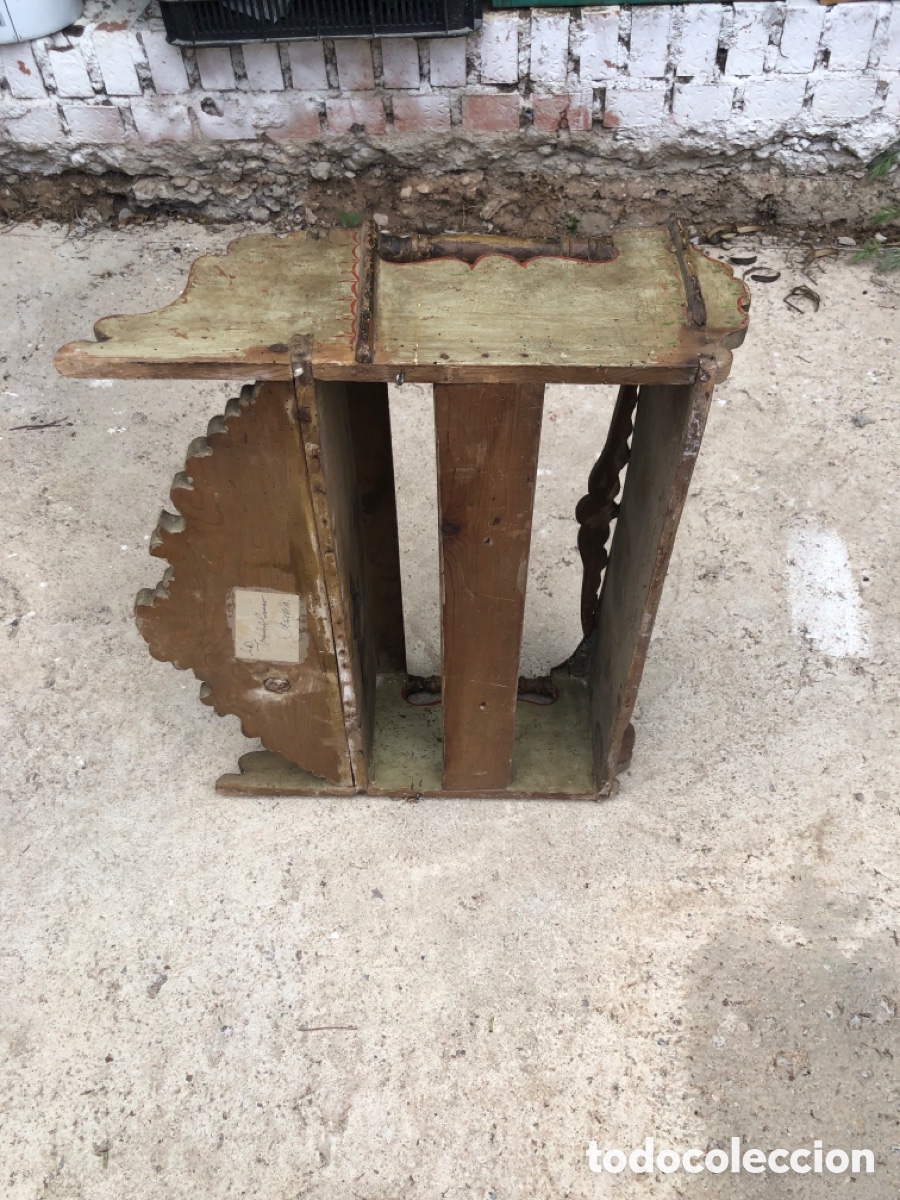 Antig&uuml;edades: Platero de madera pintado Iniesta - Foto 7