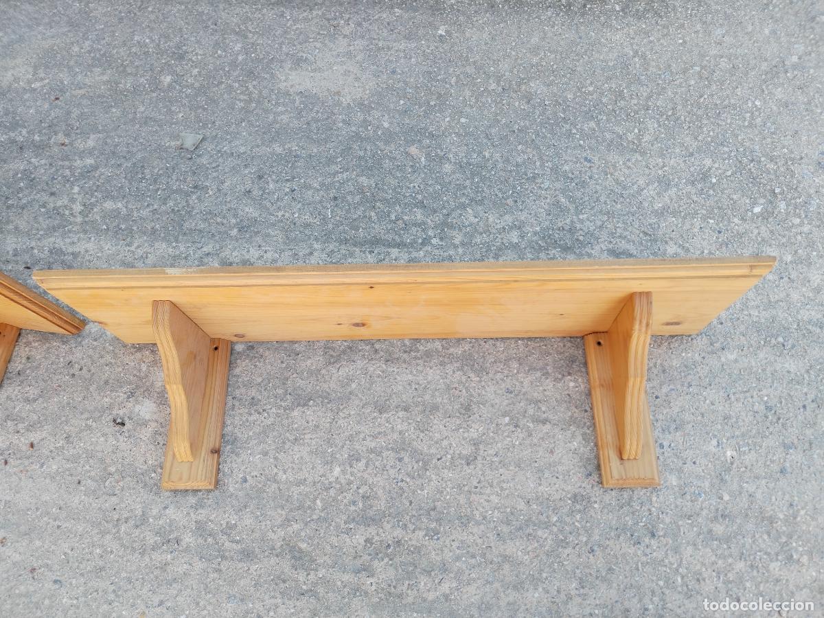 Antig&uuml;edades: 3 repisas en madera de pino - Foto 2