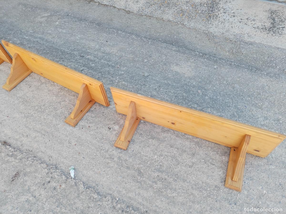 Antig&uuml;edades: 3 repisas en madera de pino - Foto 7