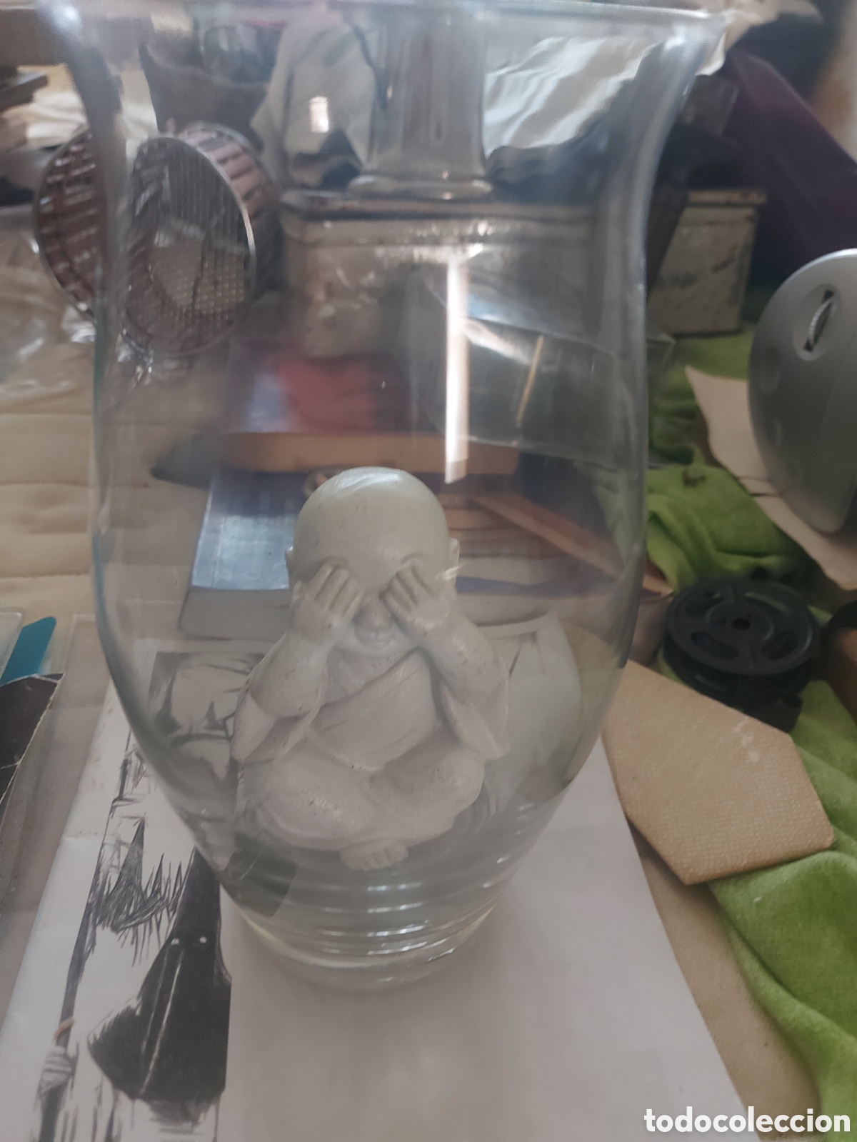 Antig&uuml;edades: unjarron y un buda vinta - Foto 1