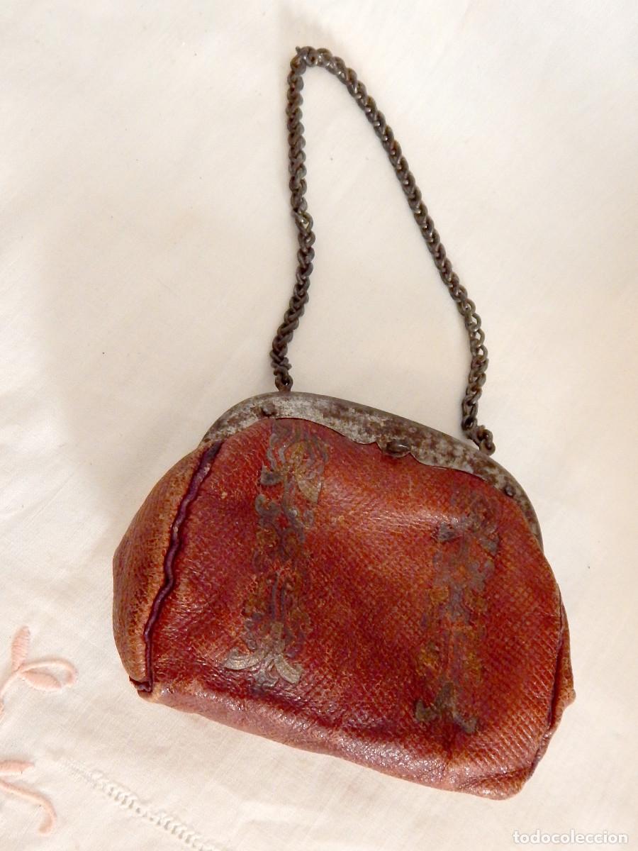 Antig&uuml;edades: Victorian leather coin purse - Foto 1