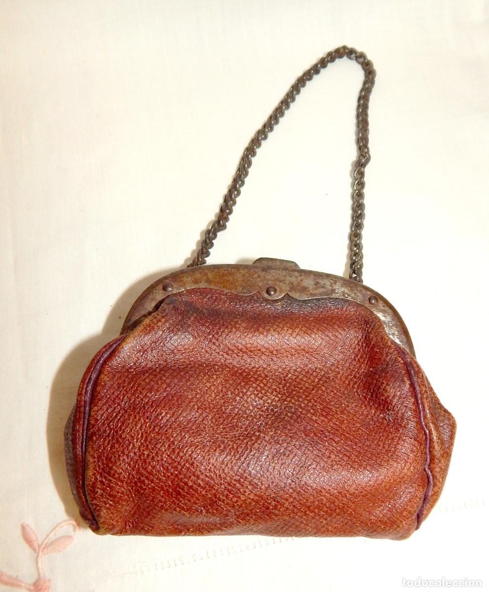 Antig&uuml;edades: Victorian leather coin purse - Foto 2