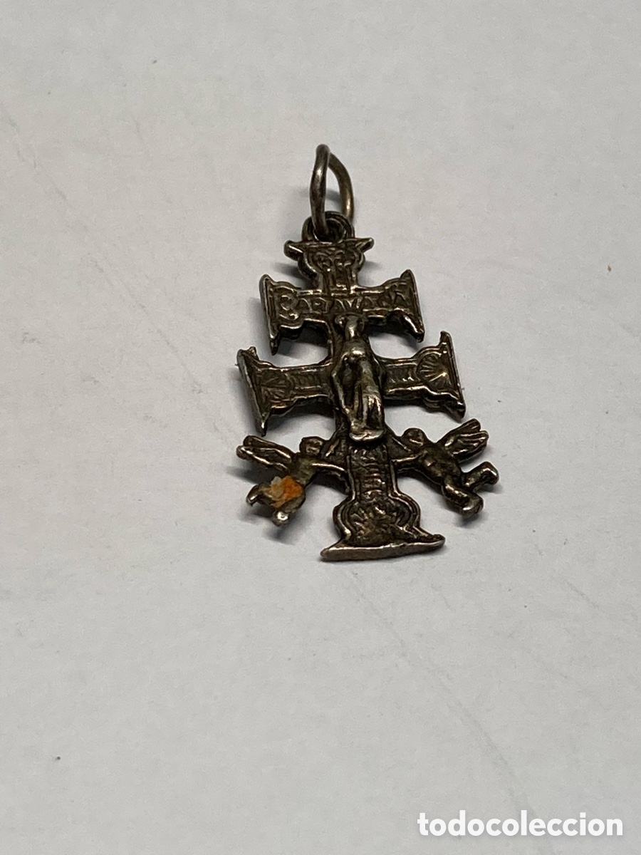 Antig&uuml;edades: Cruz de plata religiosa C336 - Foto 1