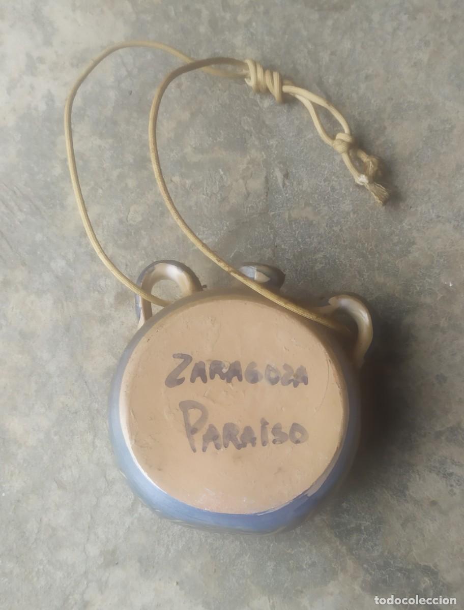 Antig&uuml;edades: Cantimplora de cer&aacute;mica pintada - Foto 3