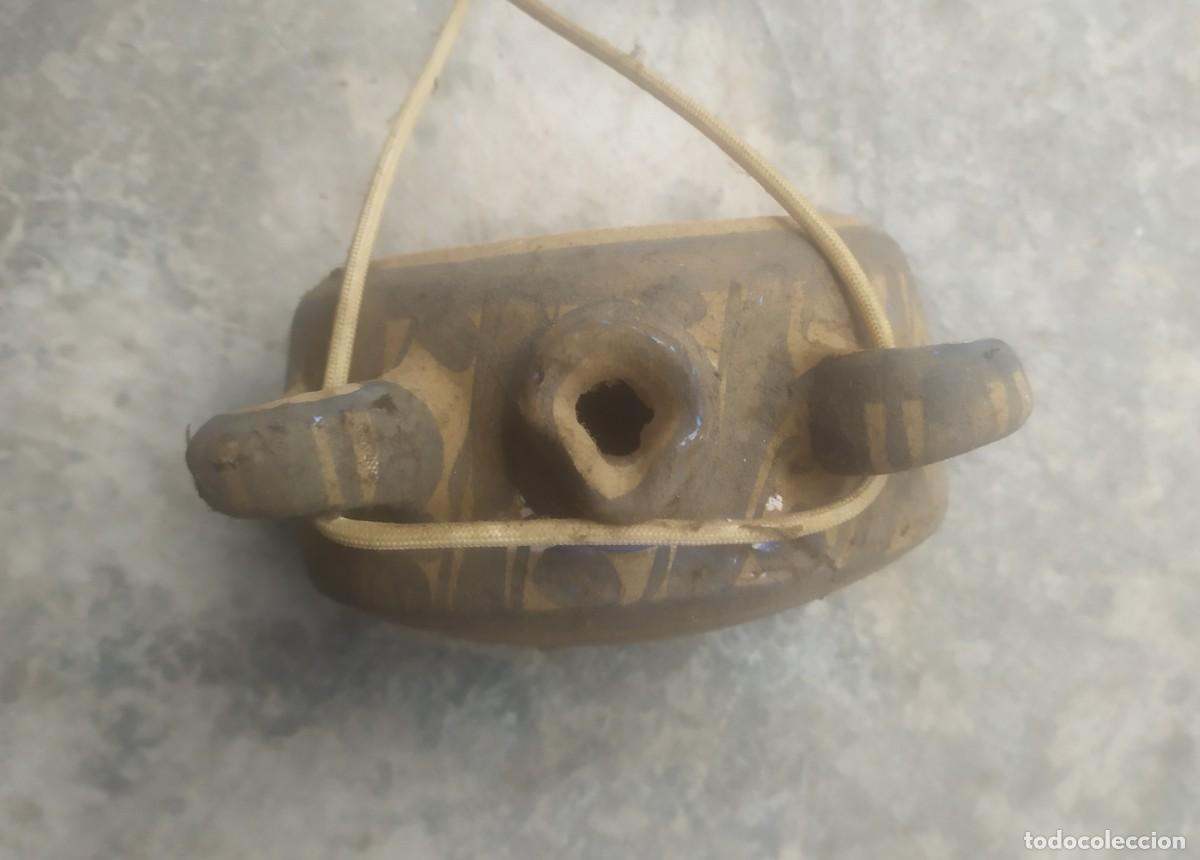 Antig&uuml;edades: Cantimplora de cer&aacute;mica pintada - Foto 4