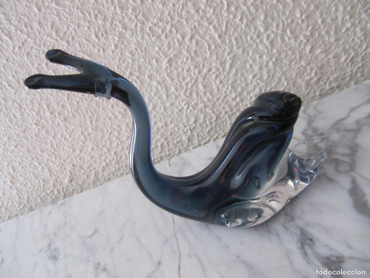 Antig&uuml;edades: CARACOL EN CRISTAL DE MURANO - Foto 2