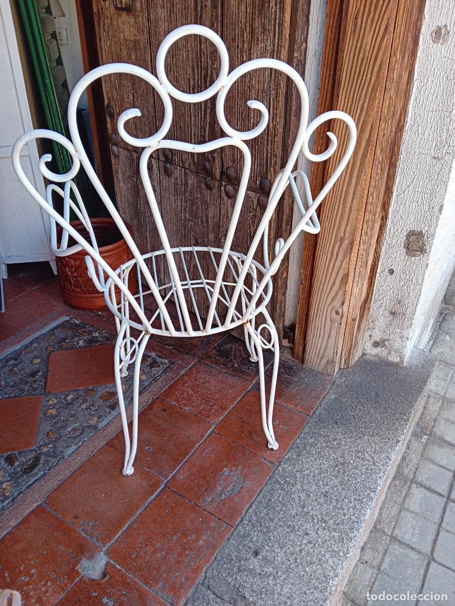 Antig&uuml;edades: Sill&oacute;n de hierro para jard&iacute;n d&eacute;cada de los 70 - Foto 3