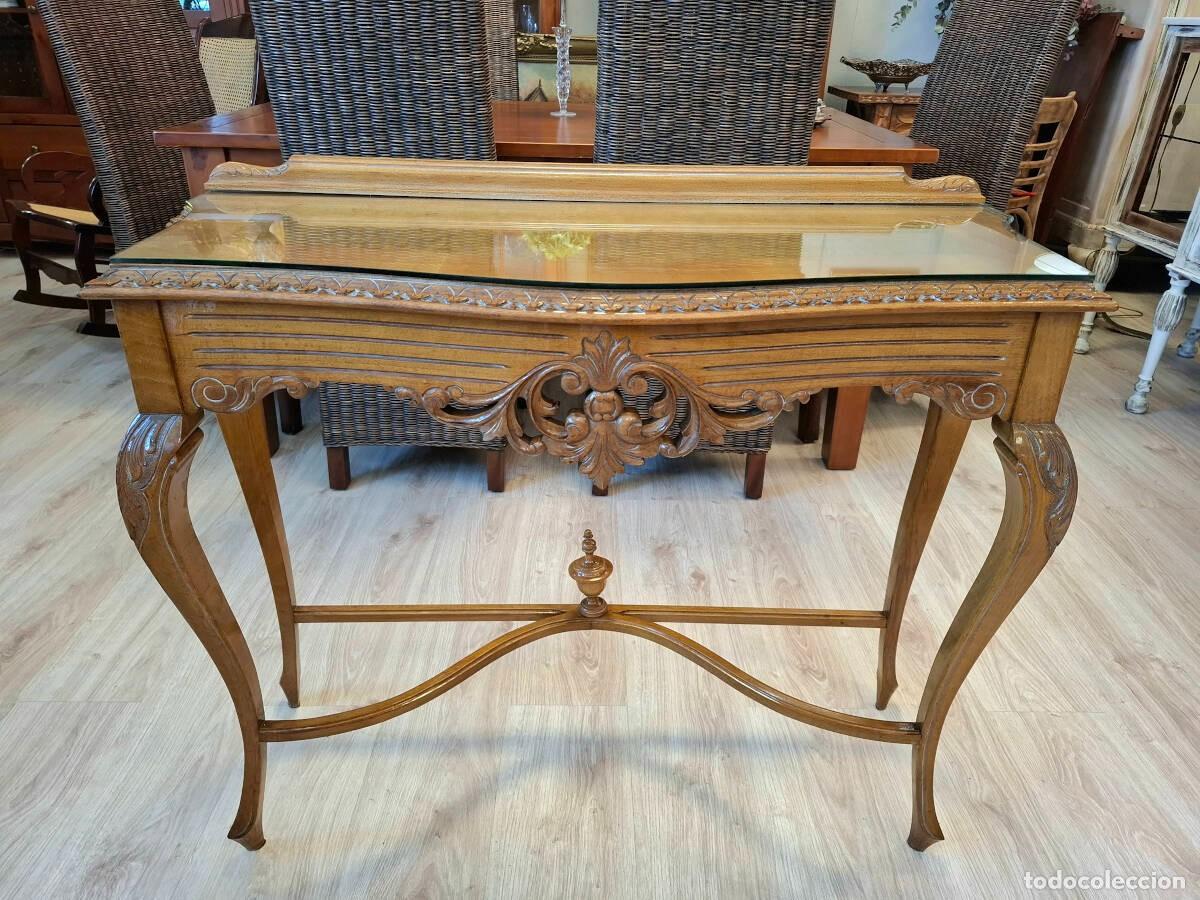 Antig&uuml;edades: Consola antigua de ra&iacute;z - Foto 2