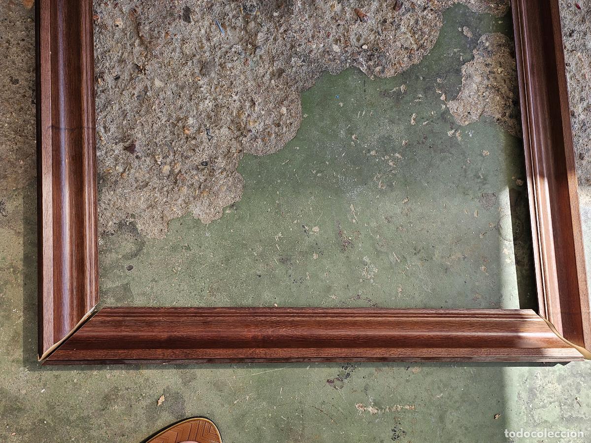 Antig&uuml;edades: marco de madera desmontado+ - Foto 4