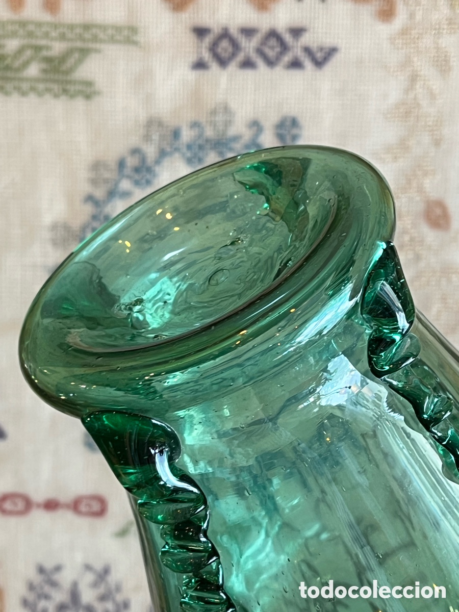 Antig&uuml;edades: Florero cristal mallorqu&iacute;n - Foto 6