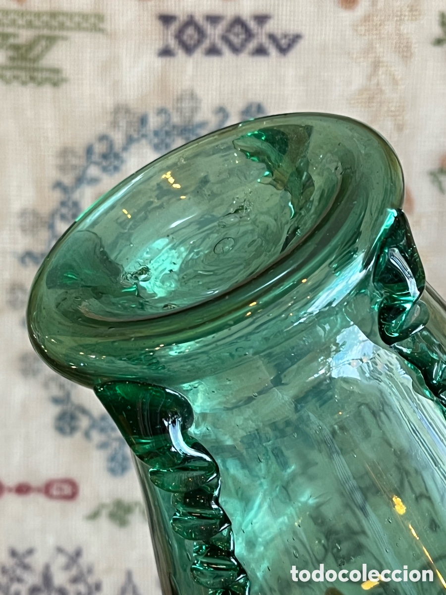 Antig&uuml;edades: Florero cristal mallorqu&iacute;n - Foto 7