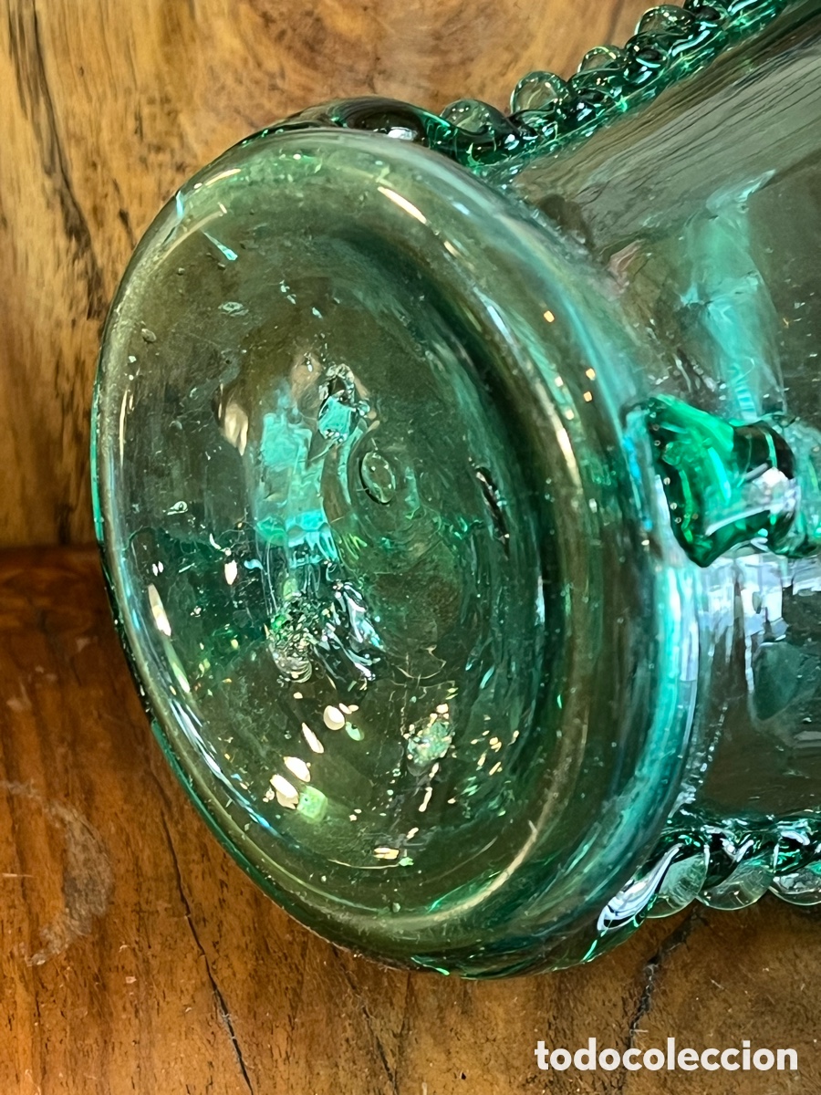 Antig&uuml;edades: Florero cristal mallorqu&iacute;n - Foto 8