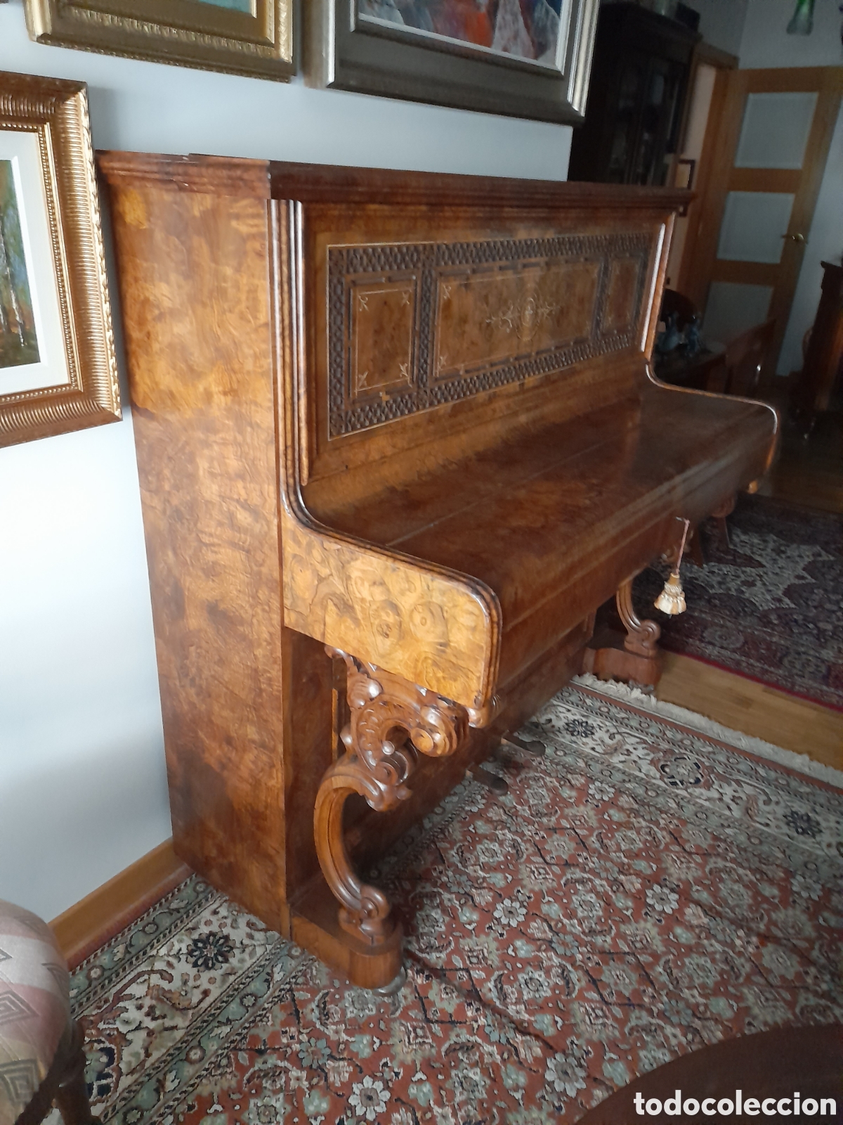 Antig&uuml;edades: Pianoforte victoriano - Foto 3