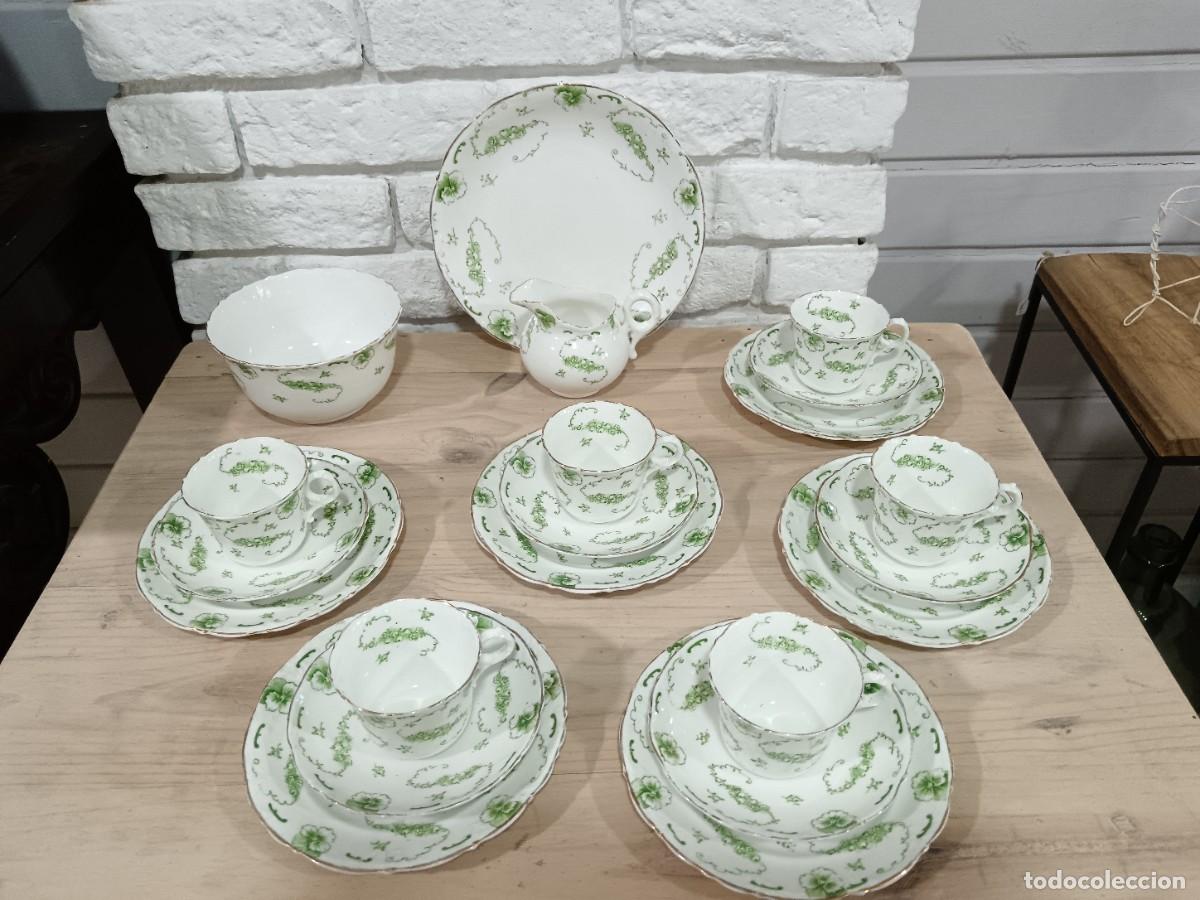 Antig&uuml;edades: ANTIGUO JUEGO DE CAF&Eacute; INGL&Eacute;S. 6 SERVICIOS. - Foto 2