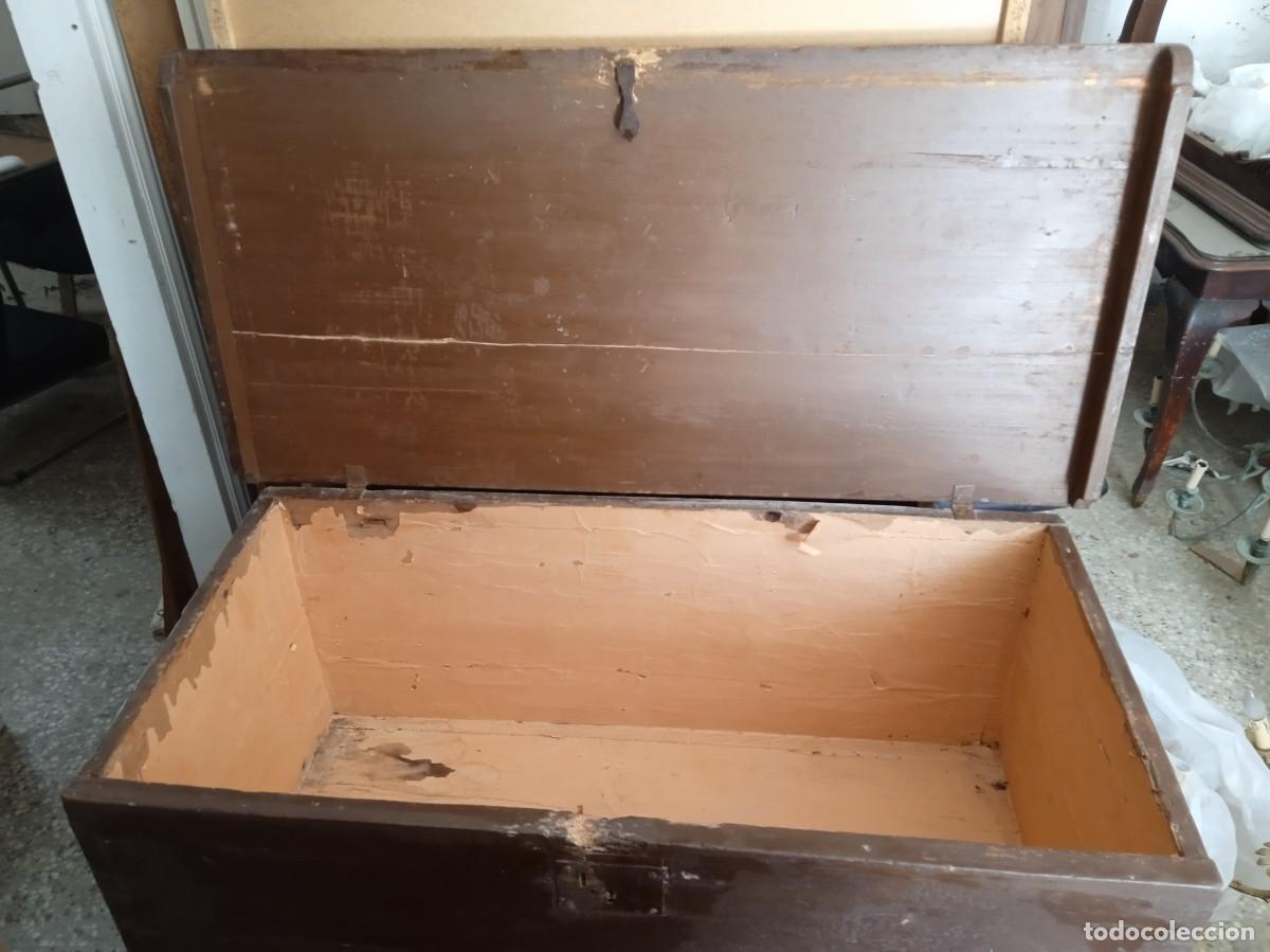 Antig&uuml;edades: Ba&uacute;l antiguo de madera - Foto 3