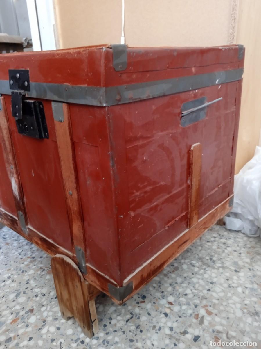 Antig&uuml;edades: Ba&uacute;l antiguo de madera - Foto 2