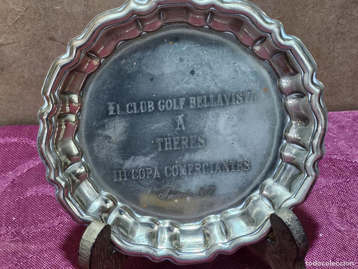 Antig&uuml;edades: peque&ntilde;o plato de alpaca - Foto 1