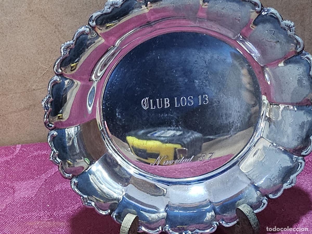 Antig&uuml;edades: plato peque&ntilde;o de alpaca - Foto 1