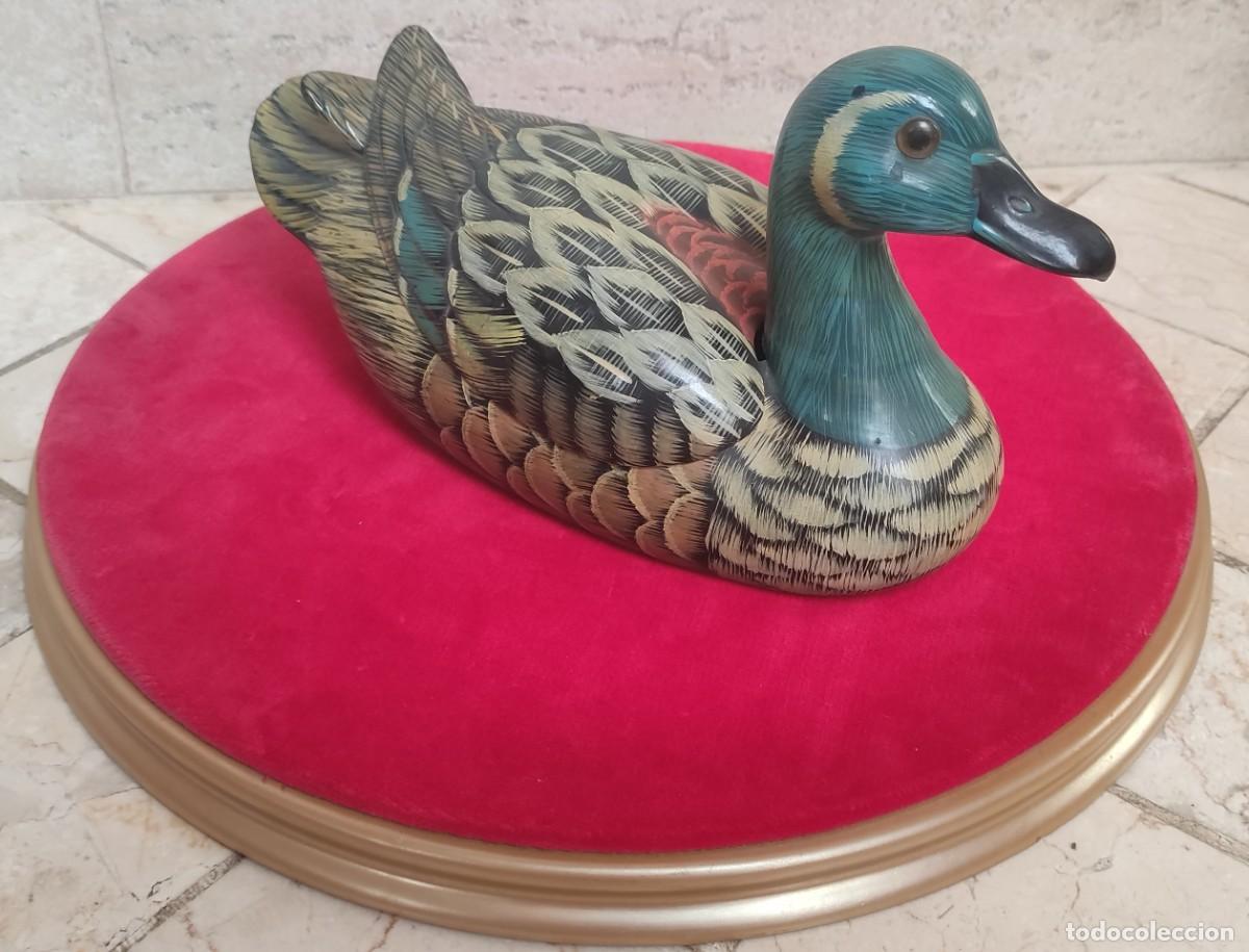 Antig&uuml;edades: CAJA DE MADERA LACADA EN FORMA DE PATO - Foto 7