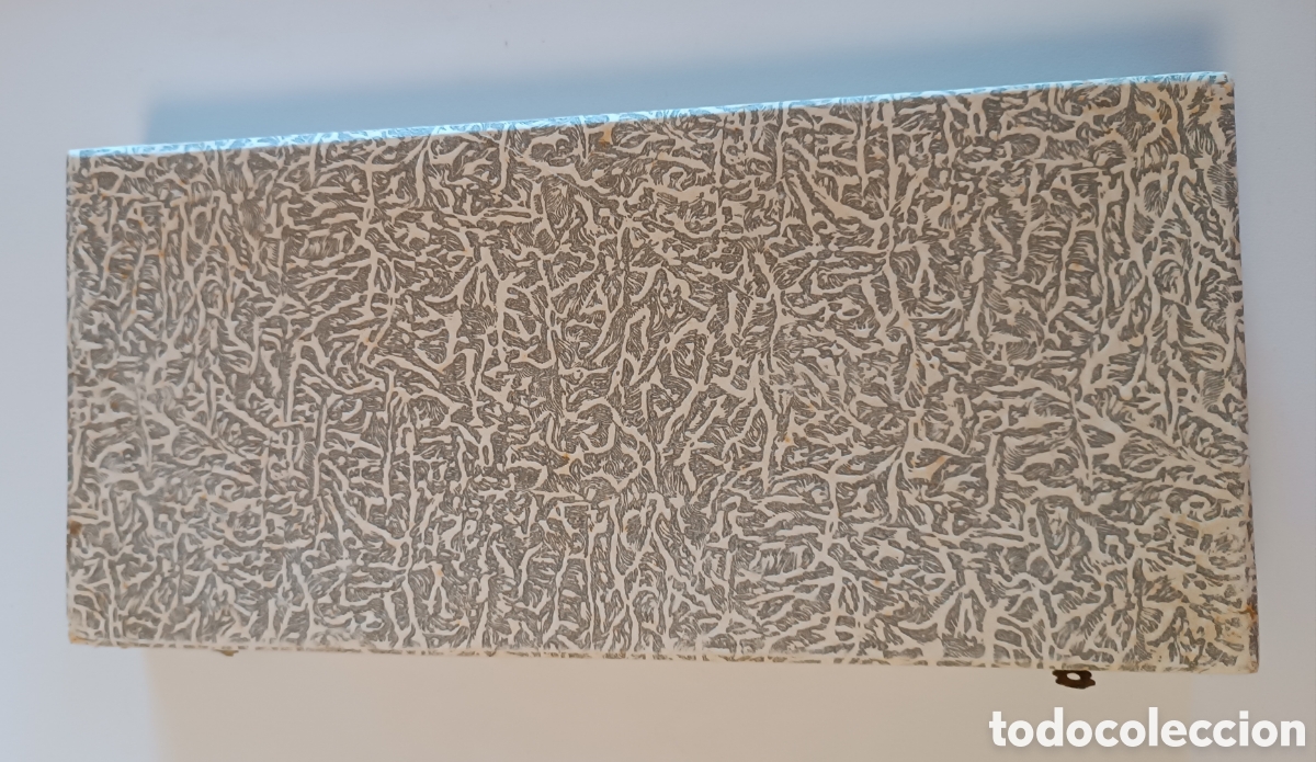 Antig&uuml;edades: CAJA ESTUCHE cubiertos servir postre, ba&ntilde;o de plata. - Foto 2