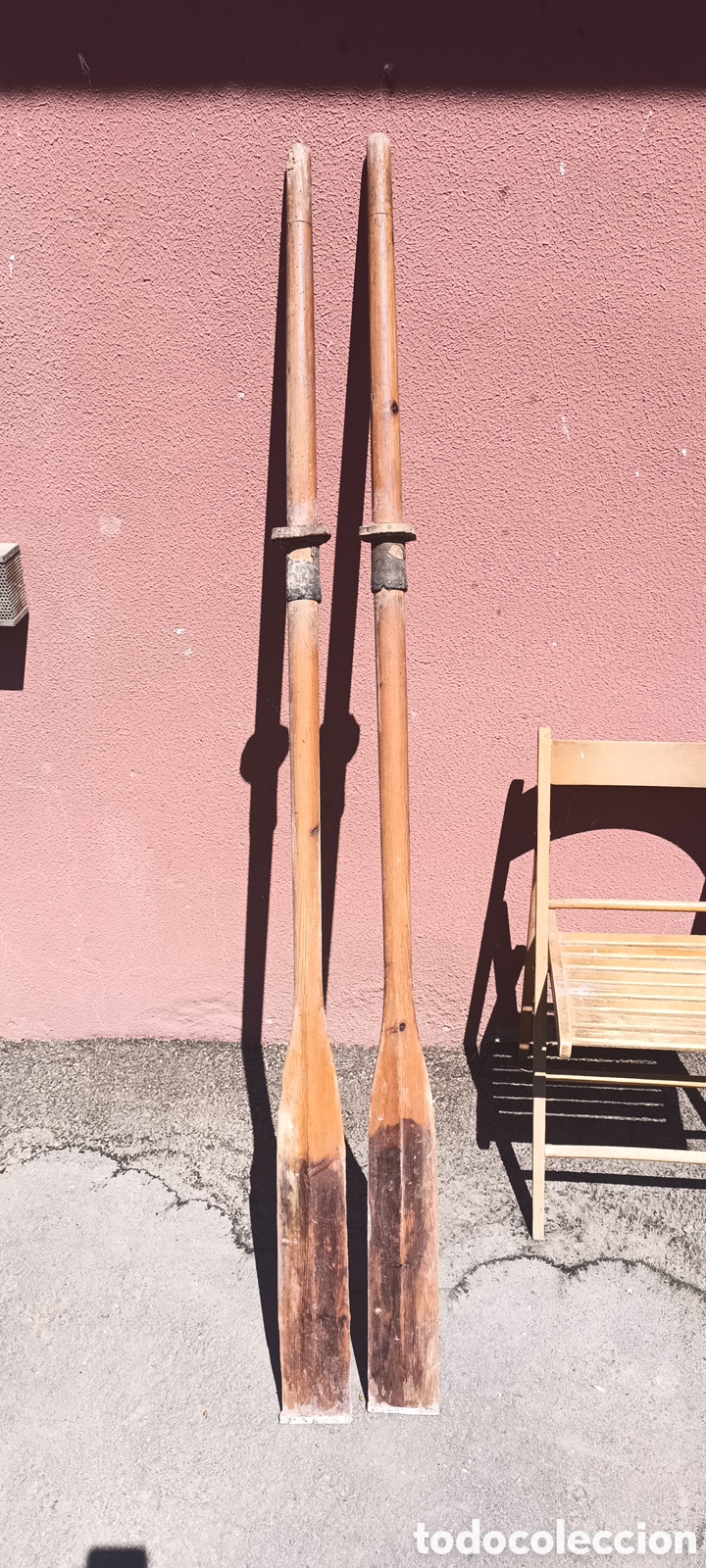 Antig&uuml;edades: Remos de barca a&ntilde;os 20 - Foto 4