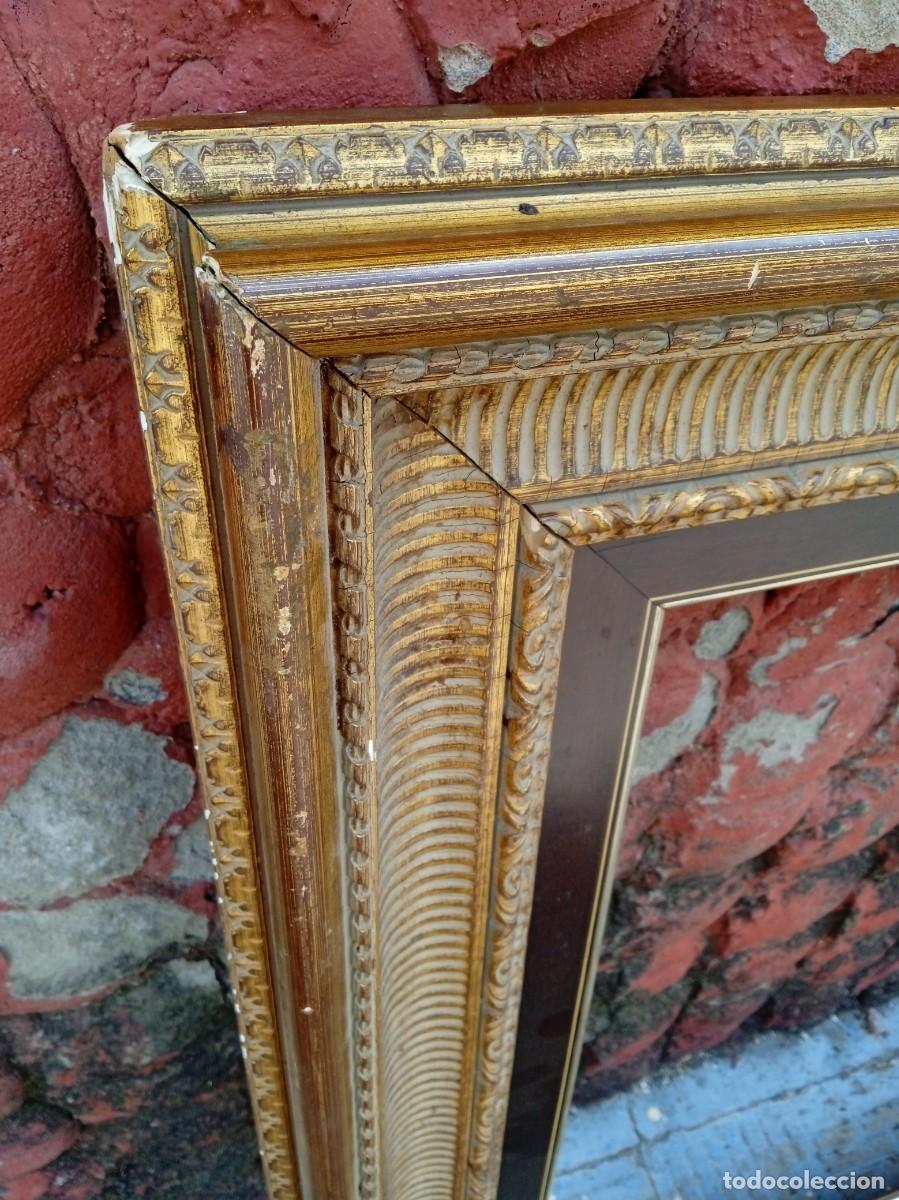 Antig&uuml;edades: Marco cuadro antiguo de madera con pan de oro - Foto 2