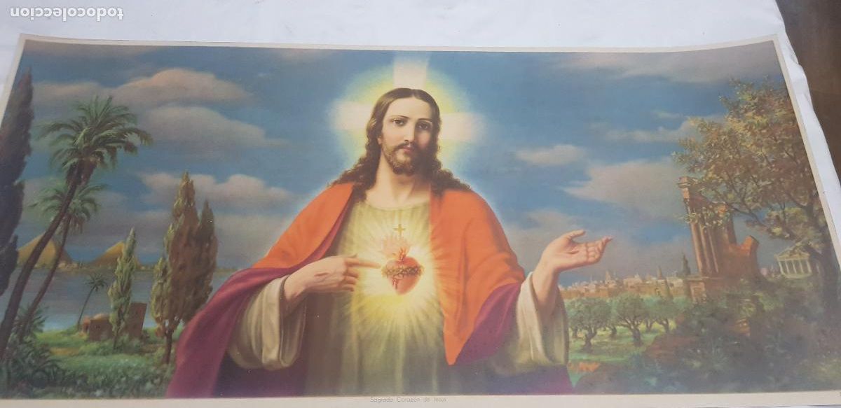 Antig&uuml;edades: SAGRADO CORAZON DE JESUS N&ordm;3227 - Foto 4
