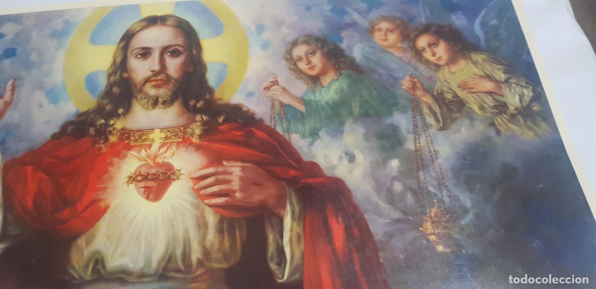 Antig&uuml;edades: SAGRADO CORAZON DE JESUS BENDICIENDO - Foto 3