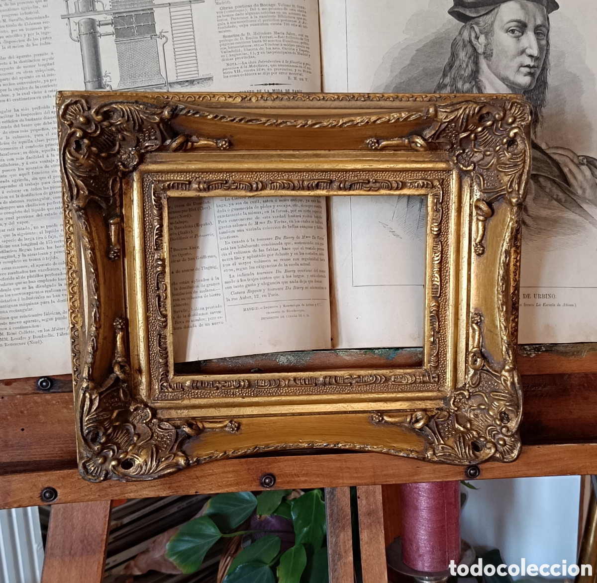 Antig&uuml;edades: Marco antiguo estilo Imperial - Foto 2