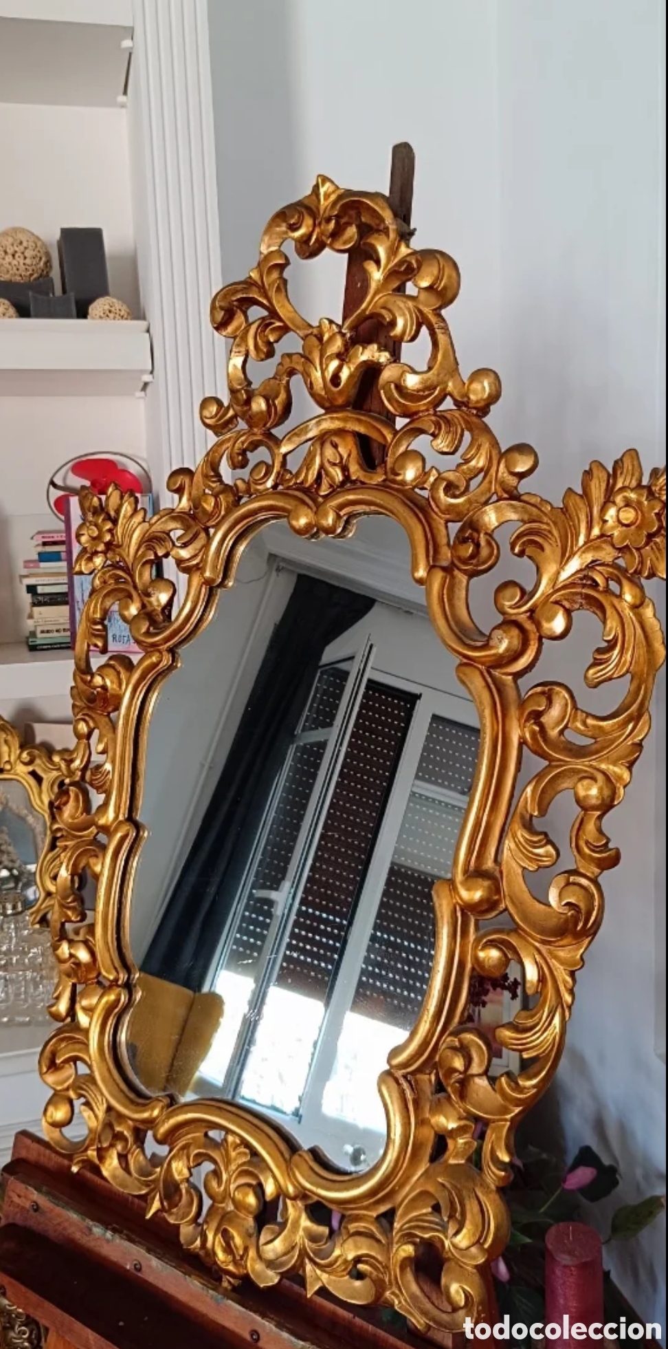 Antig&uuml;edades: Espejo cornucopia antiguo - Foto 2